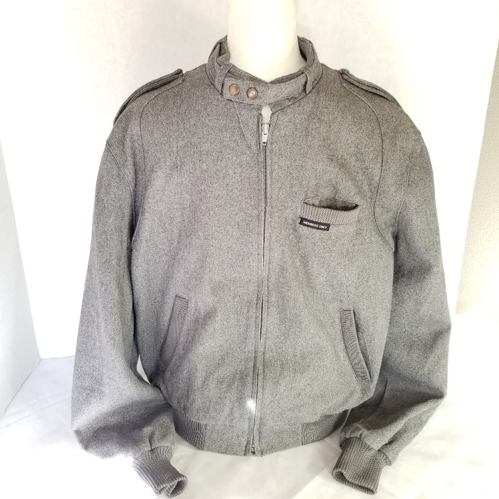 Members Only Gray Bomber Jacket